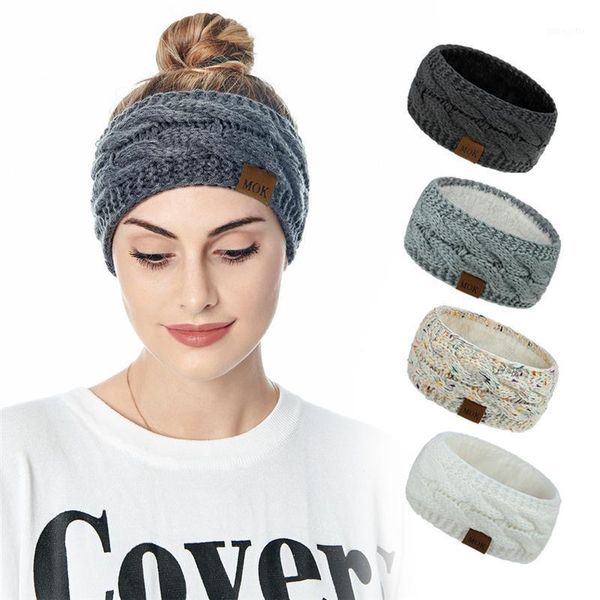 

winter warmer knitted headband women fashion crochet turban multicolor wide stretch hairband headwrap hair accessories1