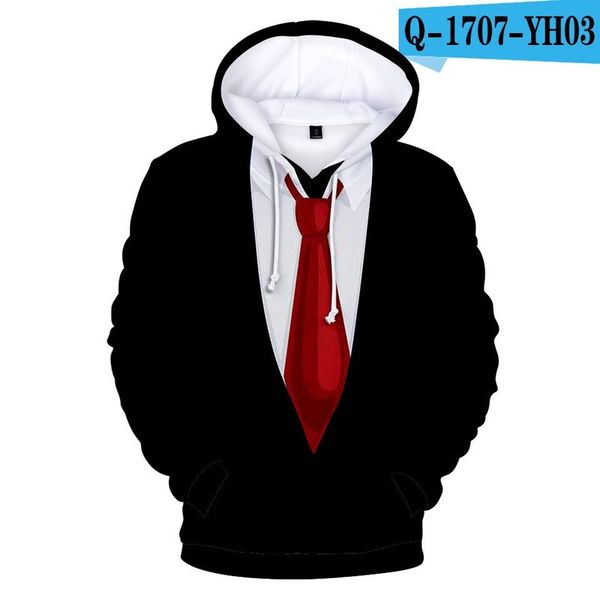 

tide brand cartoon printing loose version men's printing cover visual live show special round high-quality sweater fresh style, Black