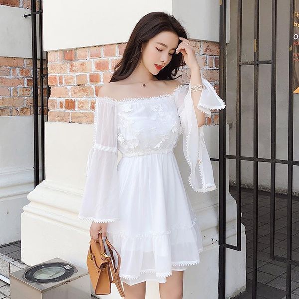 

casual dresses arrival 2021 summer women's novelty design chiffon cotton dress lady beach vocation vestidos a9453, Black;gray