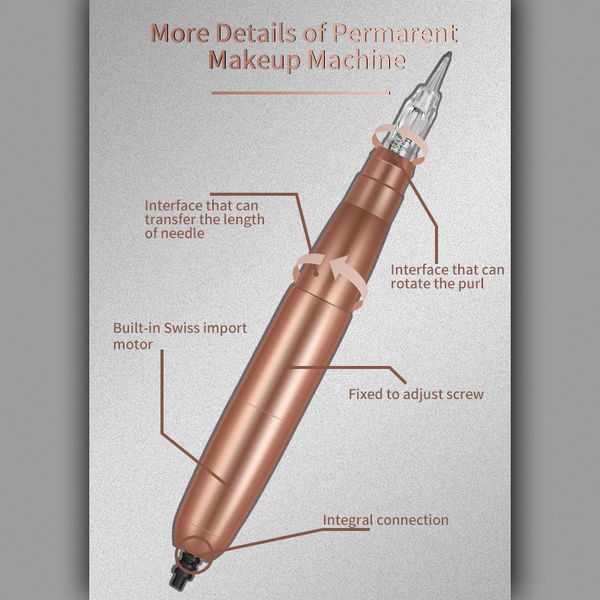 

upgraded tattoo permanent makeup machine import swiss motor lip eyeliner microblading eyebrow makeup machinescouts