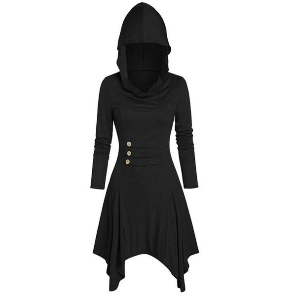 

plus size of women's clothes hoodie long sleeve elastic solid streetwear dress ladies, Black;gray
