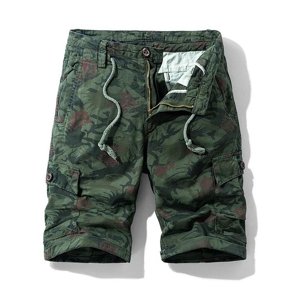 

summer men's baggy cargo shorts male casual camouflage fashion short pants loose knee lenght trousers, Black