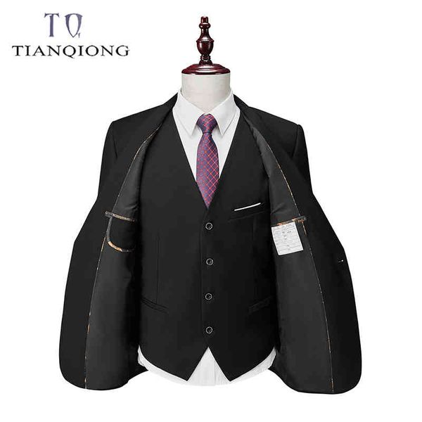 

men's suits & blazers custom suit, three piece slim fit, large, multicolor, one button, spring and autumn, 2021, White;black