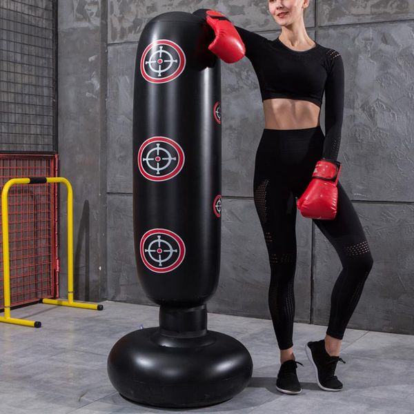 

sand bag 160cm inflatable boxing punching muay thai tumbler decompression sandbag for kid training