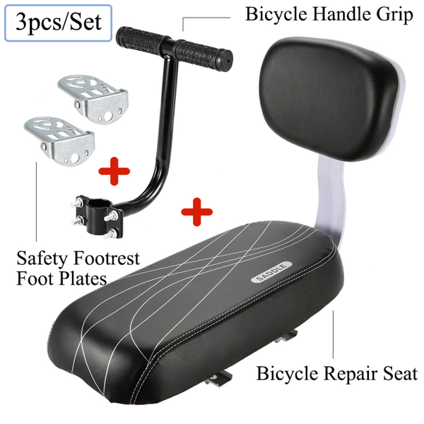 

bike saddles mtb bicycle rear seat cycling back soft pu leather cushion rack children with rest accessiories