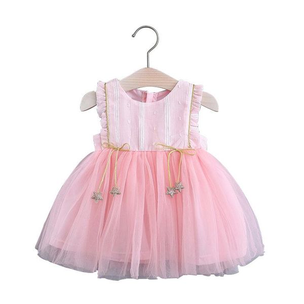 

girl's dresses baby girls casual dress 2021 summer fashion wedding party costumes toddler sleevless clothes infant cute, Red;yellow
