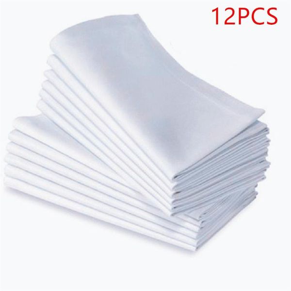 

table napkin 12pcs/linen white 50x50 cm cotton restaurant dinner cloth el brand napkins for formal western dining occasio