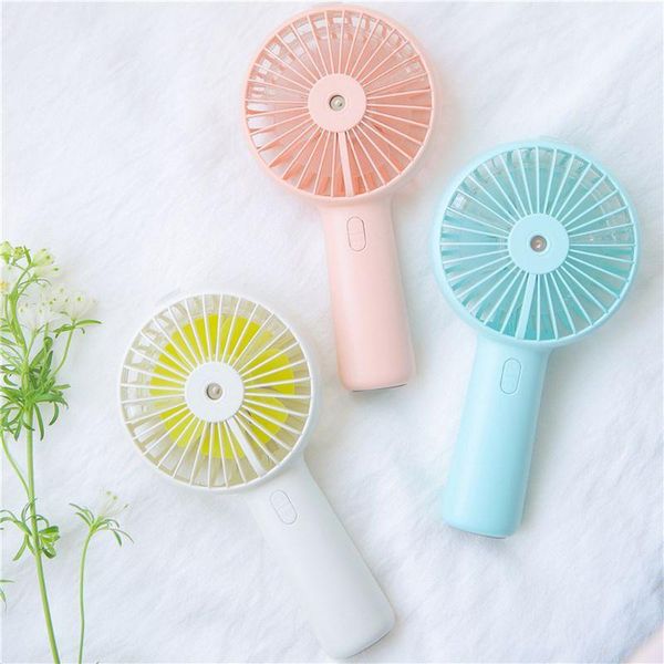 

electric fans j0pe mini handheld usb charging fan air spray mister portable deskcooling