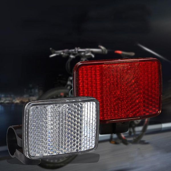 

bike lights 1pc front rear reflective lens light mtb road bicycle automatic reflectors cycling warning safety accessories