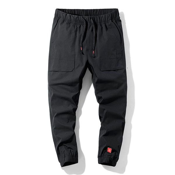 

men's pants cy spring and autumn casual trousers, Black