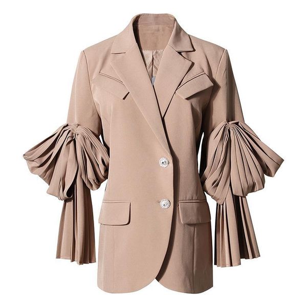 

women's suits & fashion korean clothing spring vintage long sleeve slim blazers womens khaki/black jacket, White;black