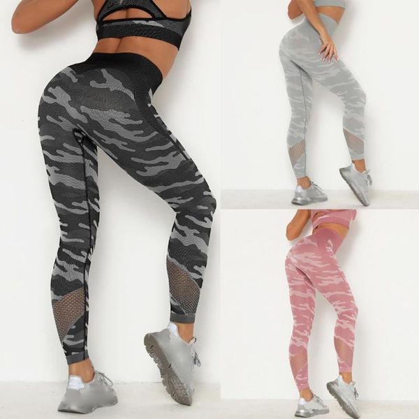 

50# women sports legging pure color fitness hip-lifting running mid waist camouflage pants pantalones de mujer women's leggings, Black