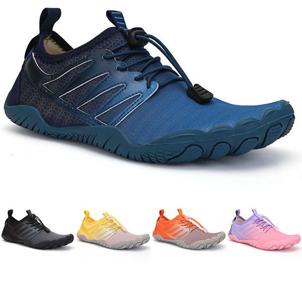 

wholesale non brand men women running shoes black grey yellow pink purple blue orange five fingers cycling wading mens outdoor sports shoe