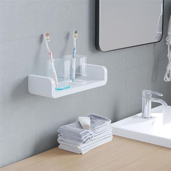 

bathroom storage & organization white home holder waterproof cosmetic shelves wall hanging shower shelf caddy rack kitchen spice racks