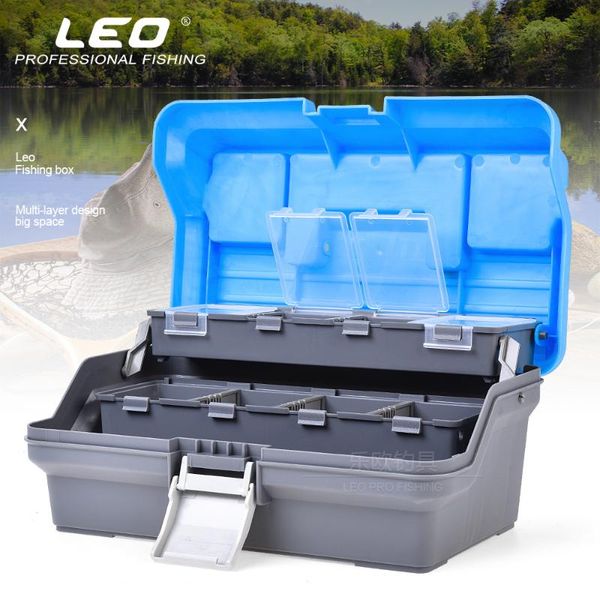 

fishing accessories leo [european library road toolbox blue] gear suitcase bait box