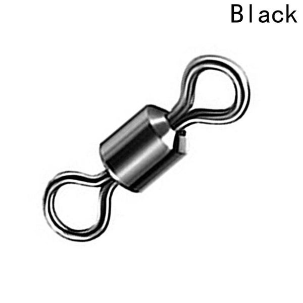 

pcs/lot ball bearing swivel solid rings fishing connector ocean boat hooks accessories