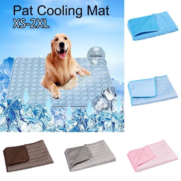 

kennels & pens summer cooling pet ice mats portable dog cat sleeping self mat home breathable sofa bed washable blanket