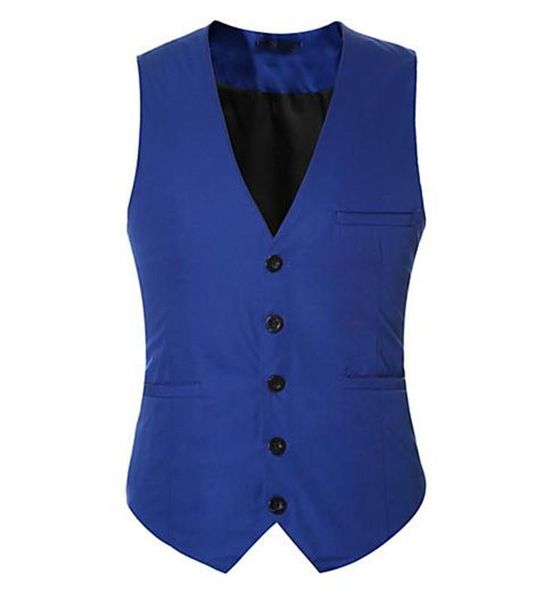 

men's vests daily regular vest, solid colored v neck sleeveless slim fit business vest wedding dress waistcoat, Black;white