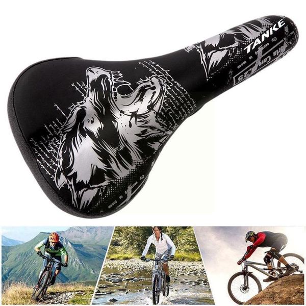 

bike saddles bicycle saddle thicken sponge cushion pu leather shockproof mtb cycling non-slip seat accessories breathable u3h5