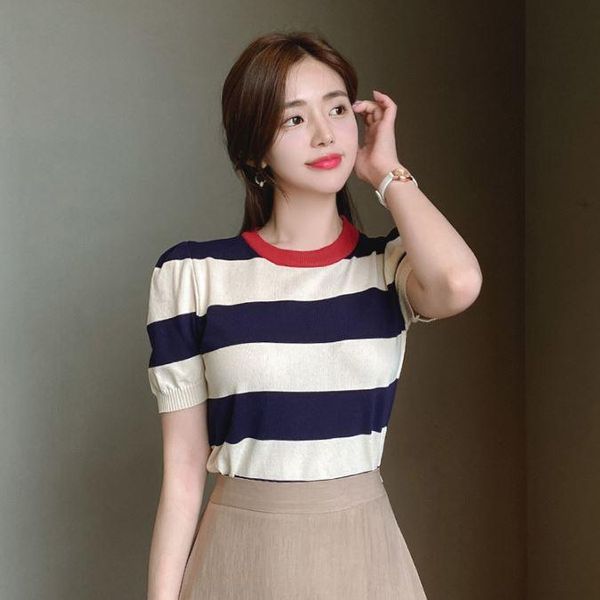 

women's t-shirt summer t shirt women elasticity korean style woman clothes slim tshirt female skinny short sleeve, White