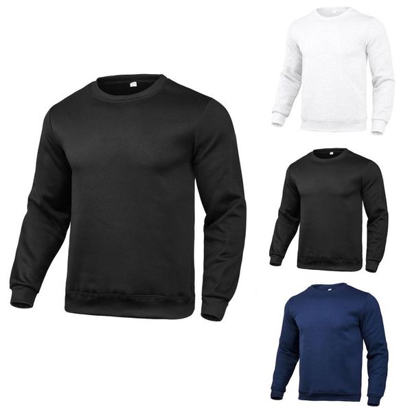 

men's casual shirts fashion shirt solid color pullover round neck long sleeve sweater spring and autumn men clothing camisas de hombre, White;black