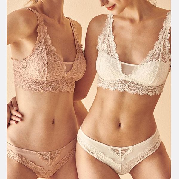 

bras sets cinoon fashion bra set women's push up lace underwear panties thin breathable jacquard, Red;black