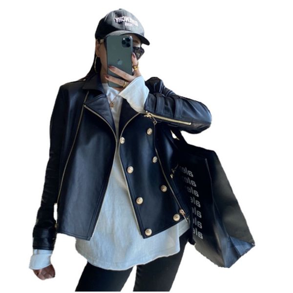 

women's jackets leather jackets, of autumn, spring, , , for girls, motorcycle, outdoor clothing psun, Black;brown