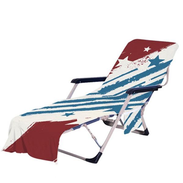 

pool & accessories beach chair cover with side pockets microfiber american flag old tones pattern lounge jlrr