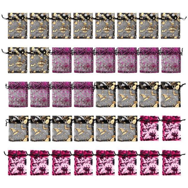 

gift wrap 40pcs halloween candy bag festive drawstring bags creative for