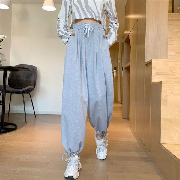 

women's pants & capris women wide leg spring plus velvet loose trouser all-match y2k pockets elegant baggiest bottoms pantalones leisur, Black;white