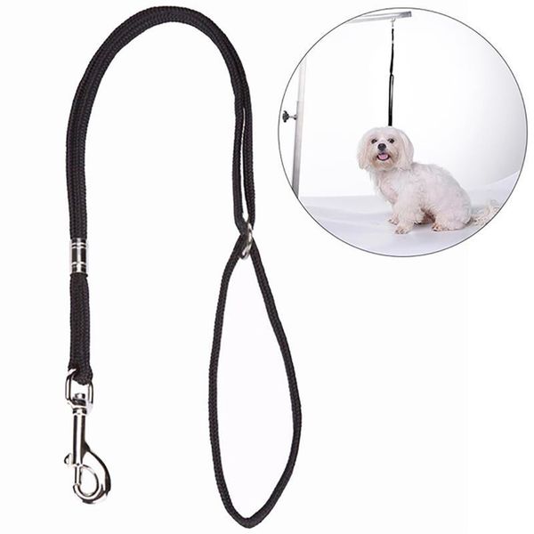 

1pc dog leash nylon adjustable pet noose loop lock clip rope harness dogs grooming table arm bath restraint supplies collars & leashes
