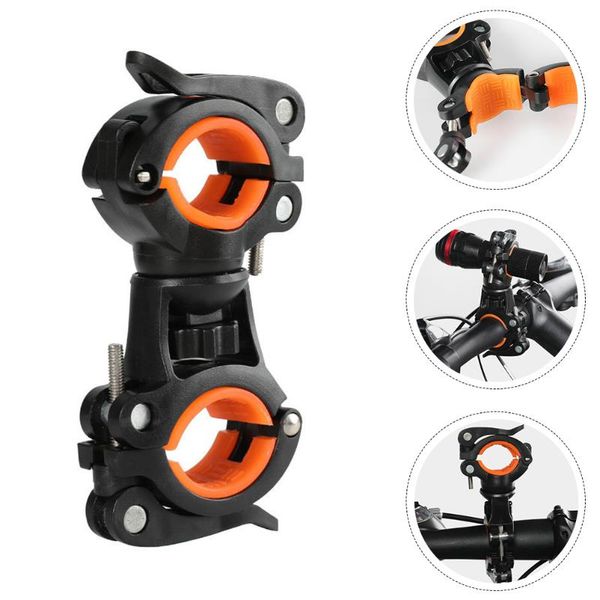 

bike lights 1pc stand portable anti-shake holder (orange)