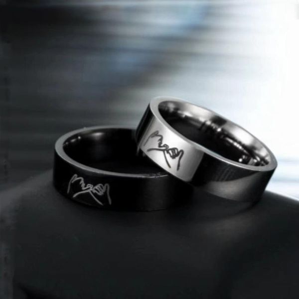 

cluster rings 6mm stainless steel loving engagement for lovers couples wedding gift, Golden;silver