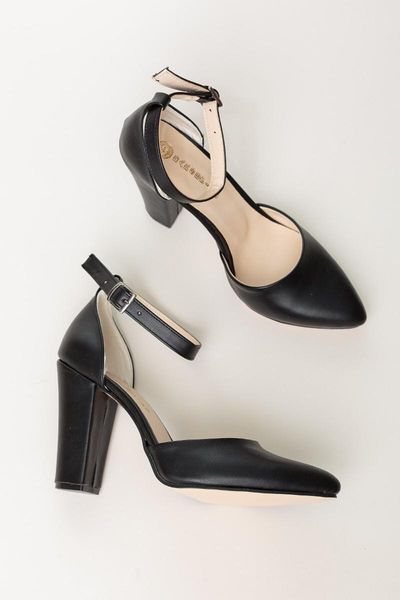 

jenny black skin thick heels shoes us10403 dress