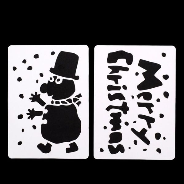 

christmas decorations practical design merry year spray pattern snowflake window ornaments decoration snow template