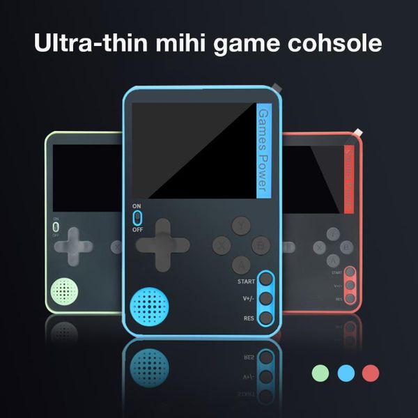 

mini handheld game console 2.4-inch soft screen portable ultra-thin rechargeable gamepad built-in 500 games retro players