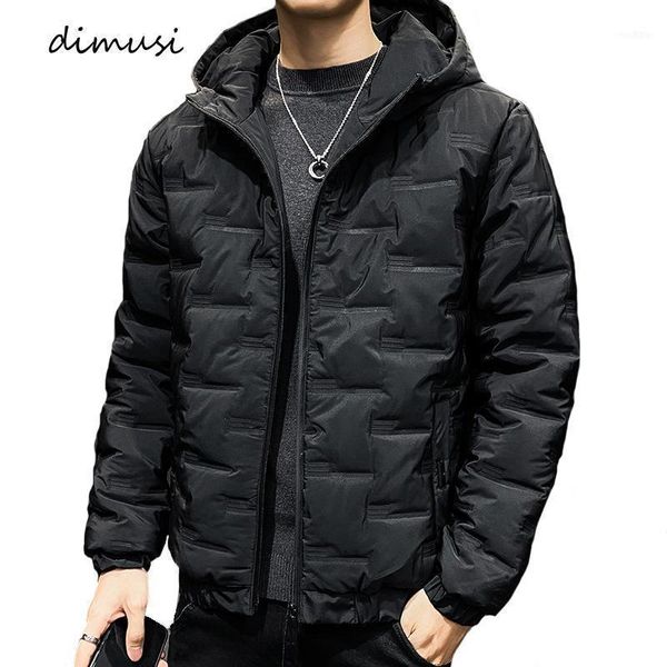 

winter men's jacket fashion cotton warm parkas coats casual outwear windbreaker down thermal hooded jackets mens clothing1, Black