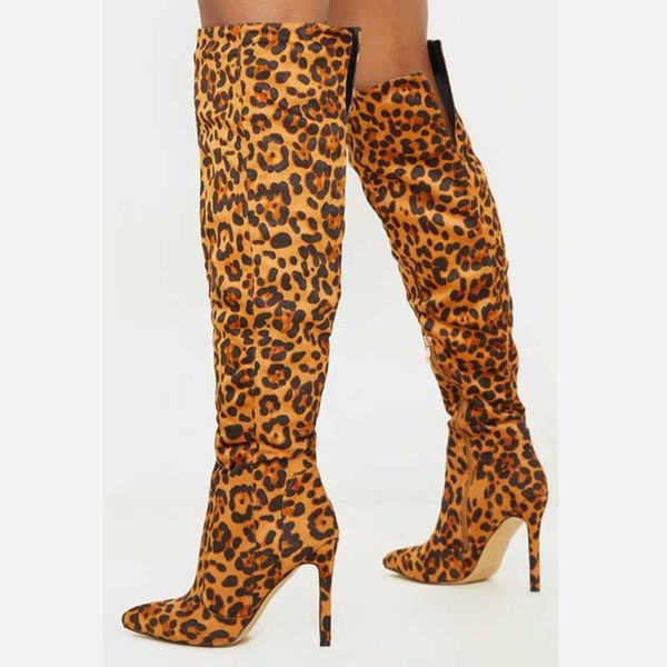 

spring western style fashion summer women boots pointed toe high heels over knee shoes outdoor pure color, Black