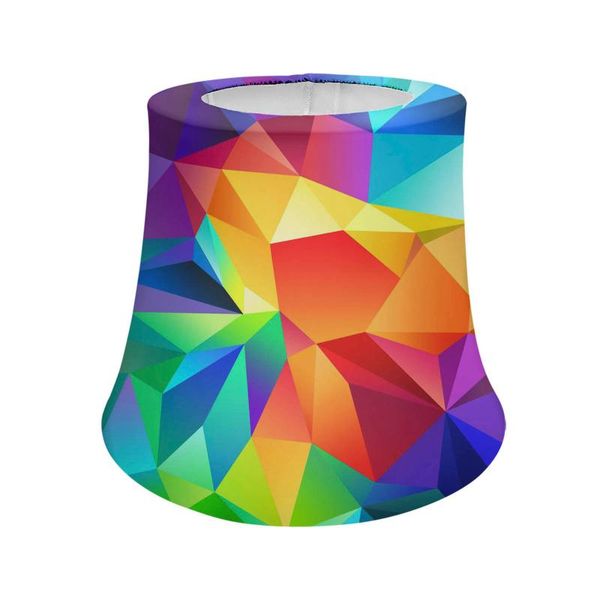 

lamp covers & shades colorful geometry designs lampshade cover shade for table light floor christmas novelty decorative 9.3 wide 5.1x9.3x7.1