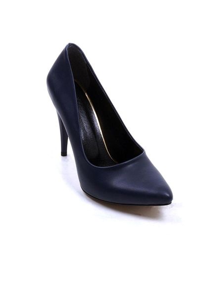 

women's navy blue heels stiletto 004.100 dress shoes, Black