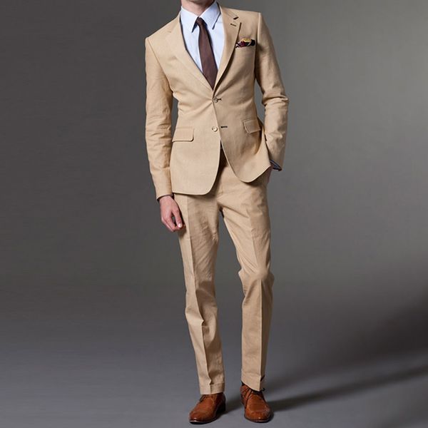 

men's suits & blazers custom made khaki men suits,tailored tan suits, bespoke groom tuxedo, White;black