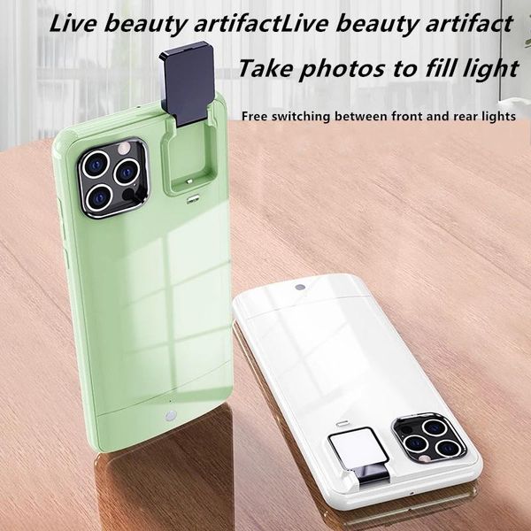 

cell phone pouches 10pcs led fill light case for 11 12 pro max selfie beauty ring flash stable x xs xr 7 8 plus