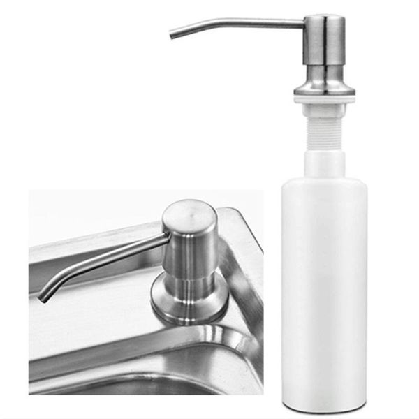 

portable detergent soap dispenser kitchen sink liquid lotion dispensers bathroom accessories tools stainless steel head