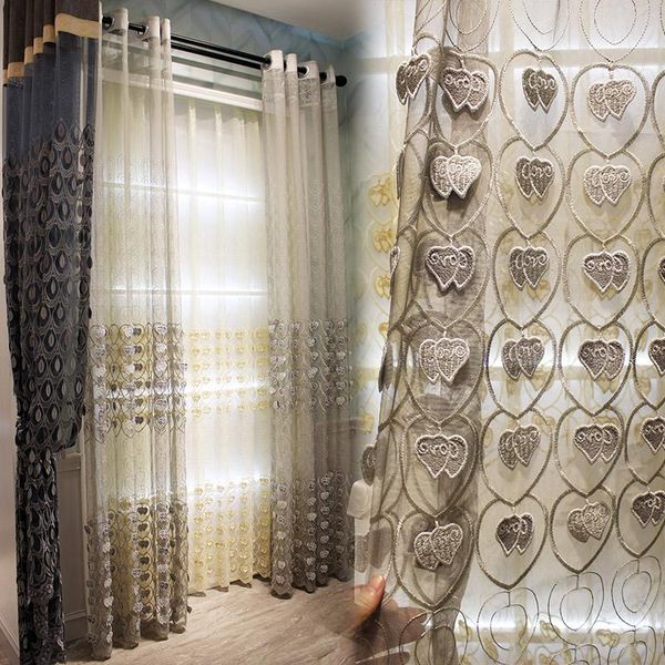 

curtain & drapes european embroidered fabric villa modern velvet floral for window bedroom sheer tulle drape blinds custom made