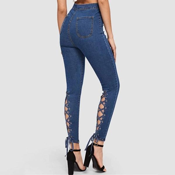 

running pants high-waisted stretch-leg jeans with straps, Black;blue