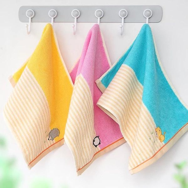 

towel 100% cotton baby cartoon embroidery children 25x50cm combed baby's mouth