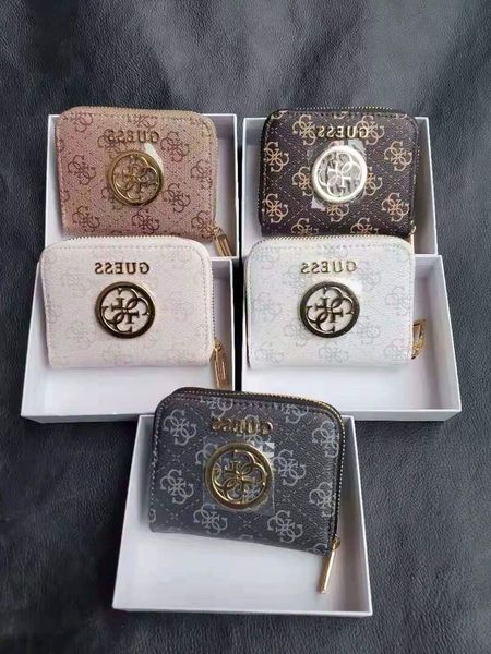 

gs short metal wallet fashion printed change bag hand