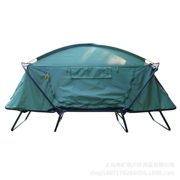 

tents and shelters outdoor thickened oxford cloth warm off the ground tent single double layer storm proof camping fishing