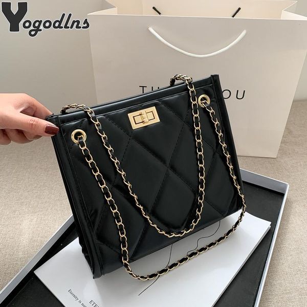 

evening bags fashion large-capacity pu leather crossbody for women diamond pattern handbag female luxury designer chain shoulder