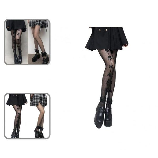 

socks & hosiery girls stylish thin stretchy pantyhose female women fishnet festival gift, Black;white